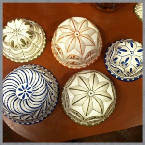 Decorative ceramic molds from Italy